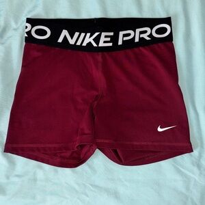 Nike Pro Red Athletic Shorts